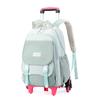 Mochila Escolar con Ruedas para Niños de Pez Natural para Estudiantes de Primaria Grado 3-6 Niñas de Secundaria Mochila de Doble Uso