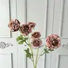 Flores Artificiales: Flor de Peonía Durian de 6 Cabezas para Decoraciones de Boda, Arreglos de Pasillo, Arreglos Florales, Decoración de Hotel y Hogar