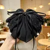 Presilha de Cabelo com Laço de Cetim Estilo Francês para Mulheres, Adiciona Volume na Parte de Trás da Cabeça, Realça o Volume do Cabelo, Presilha para Rabo de Cavalo, Acessório de Cabelo de Luxo e Elegante