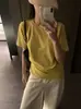 [28 Colores Disponibles] Camiseta Lisa Sencilla y Adelgazante, Algodón, Transpirable, Versátil, Hombro Normal, Manga Corta, Cuello Redondo A087
