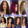 Peluca sintética de cabello rizado ondulado corto, rastas, cabello de ganchillo, ondas de agua, rizos Gogo, cabello de ganchillo