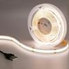 5V12V24V252320480512608 Fita de Luz COB Monocolor e Colorida Rgb Luz de Linha Inteligente Alta Renderização de Cor