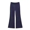 Estilo Relajado y Cómodo, Pantalones Acampanados Casuales con Forro de Polar, Estilo Otoño e Invierno, Corte Holgado, Adelgazantes, Pantalones de Chándal Largos