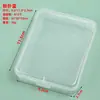 Caja de Plástico PP Transparente Cuadrada con Tapa Caja de Almacenamiento para Joyería y Artículos Pequeños Caja de Embalaje de Almacenamiento de Escritorio