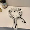 Lenço de Seda Coreano Fácil de Cuidar e Resistente a Amassados, Lenço Decorativo Pequeno para Pescoço com Padrão Paisley Listrado Bolinhas Diamante Fashion Retrô, Lenço de Cabeça, Lenço