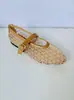 ZA Sapatos Mary Jane Femininos com Renda Vazada Tamanho Grande 35-43 Uma Tira com Fivela Bico Raso Fundo Plano Sapatos Individuais Femininos