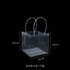 Venta al por mayor del fabricante Día del Maestro Ramo Bolsa de Tote Transparente para Flores Bolso de Mano de PVC Bolsa de Empaque para Ramo de Regalo