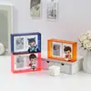 Caixa de Exibição Bubble Mart Desktop Acrílico Armazenamento de Miniaturas Bar de Exibição Parede Rotativo Porta-Retrato Caixa Surpresa