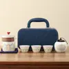 Juego de Té Portátil para Viaje Camping al Aire Libre Juego Rápido de Tazas de Té Juego de Té Kung Fu Regalo Empresarial con Impresión de Logo