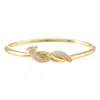 Lujo Ligero, Pulsera Moderna y Única con Circonitas Micropavé con Forma de Serpiente, Exquisito Lujo Ligero, Versátil y Joyería de Mano Abierta de Alta Gama