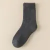 Calcetines de Lana para Hombre Espesos Otoño e Invierno Calcetines de Rizo Hombres Forro Polar Calientes Alargados de Media Pierna Calcetines para el Piso para Personas Mayores