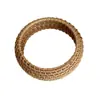 Pulseiras de Rattan Tecidas à Mão Estilo Étnico, Retrô, Simples, Leves, Luxuosas, De Alta Qualidade, Nicho, Acessórios de Mão Versáteis