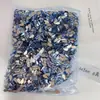 1440 Peças de Joias de Diamante para Unhas com Fundo Plano, Luxo Leve, Azul Elegante Gota d'Água Marquise Cubo de Açúcar Formato Especial Diamantes Decorativos para Nail Art