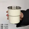 Taza de Café de Acero Inoxidable 304 Alto Valor de Color Taza Portátil con Tapa Taza Antiescaldado para Acampar al Aire Libre Taza Portátil para Bebidas Frías