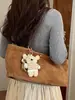 Bolso tote minimalista de nicho estilo coreano 2026 nuevo modelo bolsa de gran capacidad para debajo del brazo bolso de hombro de color liso retro de nicho para commuting