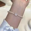 Pulsera de Azúcar Pequeño Cubo Espumoso Estilo Francés con Perlas Swarovski, Moderna y Versátil, Llena de Diamantes, Lujo Ligero, Joyería de Alta Gama