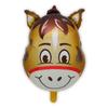 Balão de Filme de Alumínio com Cabeça de Animal Cartoon Fofo Médio Festa de Aniversário Infantil Cabeça de Macaco Cabeça de Leão Cabeça de Tigre