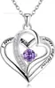 Collar Colgante Corazón de Plata de Ley S925 Más Vendido Transfronterizo para Mujeres, Cadena para Clavícula de Moissanita Imitación, Regalo de Cumpleaños para Parejas