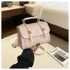 Bolso de mano minimalista transfronterizo para mujer, moda de verano 2026, bolso de hombro o axila de color liso, bolso cruzado cuadrado pequeño elegante