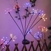 Lámpara de Medusa Solar Lámpara de Suelo para Jardín Exterior Cadena de Luces Decorativas para Paisaje Balcón de Jardín Césped Luz de Ambiente Creativa