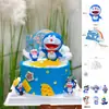 Decoración de pastel de cumpleaños Doraemon Doraemon Hello Kitty decoración cabeza que se mueve Día del Niño celebridad de internet