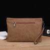 Bolso de Mano Cuadrado Horizontal de Cuero PU Suave Casual Willpower 2026 Color Café Cuero Crazy Horse Bolso de Mano para Hombre