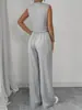 2026 Conjunto de Moda Europeia e Americana para Mulheres, Colete e Gilet, Elegante, para o Trabalho, Casual, Calça Longa, Direto da Fábrica