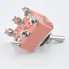 Interruptor de botão E-TEN1322 pé de parafuso vermelho interruptor basculante de seis pinos e três posições LIGA-DESLIGA-LIGA