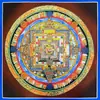 18cm Vajra Mandala Nepal Thangka Puro Pintado a Mano Sala de Estar Salón Budista Tamaño Pequeño Mesa Colgante Pintura Artística Decorativa