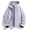 Jaqueta Soft Shell Primavera e Outono 2026 Nova Chegada Corta-vento Impermeável para Corrida Camping com Capuz Gola Alta Peça Externa
