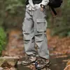 Pantalones Deportivos para Hombre Personalizados de Fábrica Pantalones de Nueve Puntos Exteriores Casuales Delgados Sueltos Impermeables Pantalones Casuales Estampados con Logo