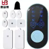 Novo Massageador Elétrico Doméstico EMS Pequeno Portátil Dispositivo de Pulso Eletrônico Fisioterapia Dispositivo de Eletroterapia Adesivos de Massagem TENS