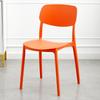 Cadeira de Jantar Simples Moderna Nórdica Mesa e Cadeiras de Jantar Espessas para Casa Cadeira de Plástico Empilhável Cadeira Casual Comercial com Encosto