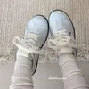 Zapatos de Entrenamiento Alemanes Azules de Lunares para Mujer 2026 Nuevos de Verano Transpirables Planos Versátiles Casuales