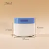 Pote de Creme Facial de Camada Dupla de PP, Pote de Creme para Olhos 50/100/200/300ml, Pote de Máscara de Argila de Limpeza, Pote Dosador de Creme Removedor de Maquiagem Fosco