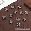 Accesorios de arte para uñas transfronterizos, cruz de estilo oscuro, joyería de aleación retro de moda, nuevas decoraciones metálicas para arte de uñas