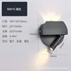 Luminária de parede para leitura em estilo nórdico com interruptor, adequada para quartos de hotel e pousadas, spot de LED criativo rotativo