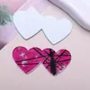 Suporte de Guarda-chuva Estilo Coreano Coração de Pêssego Duplo Céu Estrelado Impressão Acrílica DIY Acessórios de Cabelo de Alta Qualidade Clipes Laterais Ímã de Geladeira Capa de Celular
