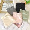 Ropa interior de satén con encaje de lunares y borde de encaje para mujer, bragas transparentes huecas sexys con diseño de puro deseo francés, venta al por mayor