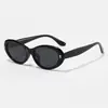 Óculos de Sol Ovais Cat-Eye Retrô Personalizáveis para Mulheres, Modernos e de Alta Qualidade, Proteção Solar, Adequados para Rostos Redondos, Atacado Transfronteiriço