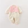Ropa para Recién Nacidos para Primavera y Otoño, Nuevo Estilo Dulce Mameluco de Bebé, Pelele de Pierna Larga, Monito de Manga Larga para Bebé