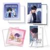 Merchandising de Anime Personalizado de Celebridades Papel Laminado con Foil de Cielo Estrellado Cepillado Chapa sin Bordes Dorados Tarjeta de Color con Borde de Arena Fluida
