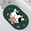 Alfombrilla absorbente de diatomeas para baño, alfombrilla antideslizante para puerta de baño, alfombrilla para inodoro