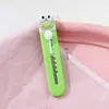 Faca Utilitária de Frutas Fofa de Desenho Animado Portátil Faca para Desembalar Entrega Expressa Cortador de Papel para Estudante Escritório Faca Artesanal