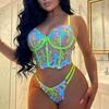 Sexy perspectiva antiga cama bordado lingerie sexy cheongsam uniforme paixão cueca peito pequeno paquerando pijamas tentação