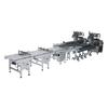 Línea de alimentación de máquina de envasado automática completa para pan, pastel de luna, alimentos, línea de transporte y envasado para rollo de huevo, oblea, galleta, barra energética