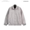 2025 Exportación Transfronteriza Ropa de Otoño Chaqueta de Cuero con Cuello Alto para Hombre Retro Cremallera Cuello Alto Tie-Dye Holgada Chaqueta Top