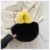 Bolsa de pelúcia de outono e inverno para mulheres 2023 nova moda portátil pequena sacola versátil de grande capacidade bolsa de mensageiro bolsa de pelúcia