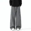 Pantalones de trabajo softshell a prueba de viento e impermeables, estilo americano/personalizado, para hombres y mujeres, adecuados para actividades al aire libre en otoño, corte recto holgado, versátiles para uso casual y deportivo