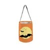 Bolsa de Dulces de Halloween, Bolsa para Pedir Dulces, Bolsa Portátil de Calabaza 3D con Luz LED, Accesorios de Halloween, Bolsa de Regalo para Niños